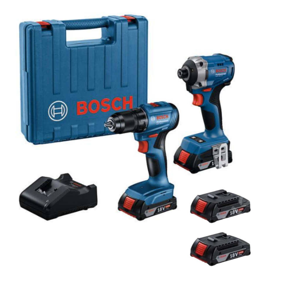 Bosch Professional GDR 18V-215 + GSR 185-LI Matkap ve Torklu Vidalama Seti 06019N2023