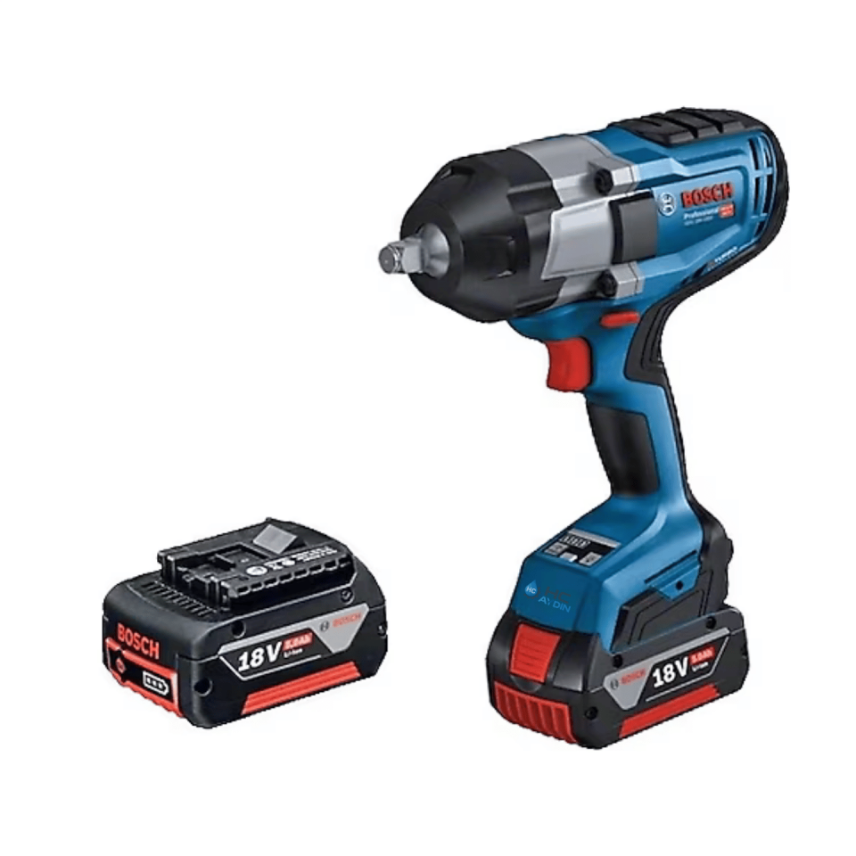 Bosch GDS 18V-1000 Çift Akülü 5 Ah Darbeli Somun Sıkma Makinesi