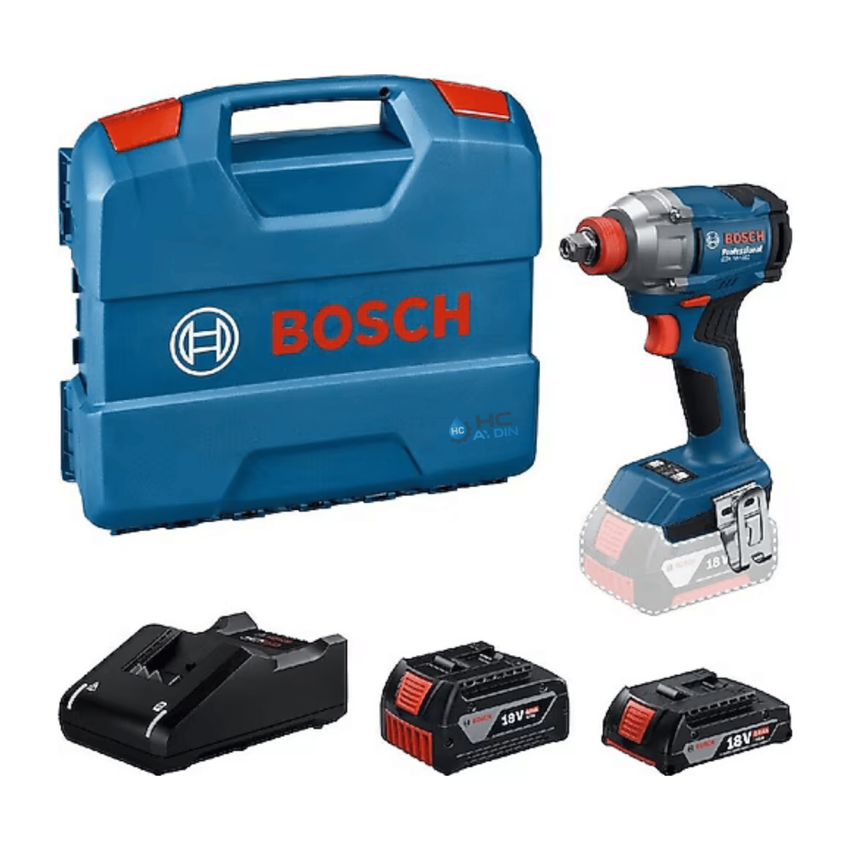 Bosch GDX 18V-285 Çift Akülü 2 Ah Darbeli Somun Sıkma Makinesi